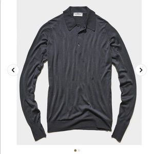 Todd Snyder x John Smedley LongSleeve Polo Sweater